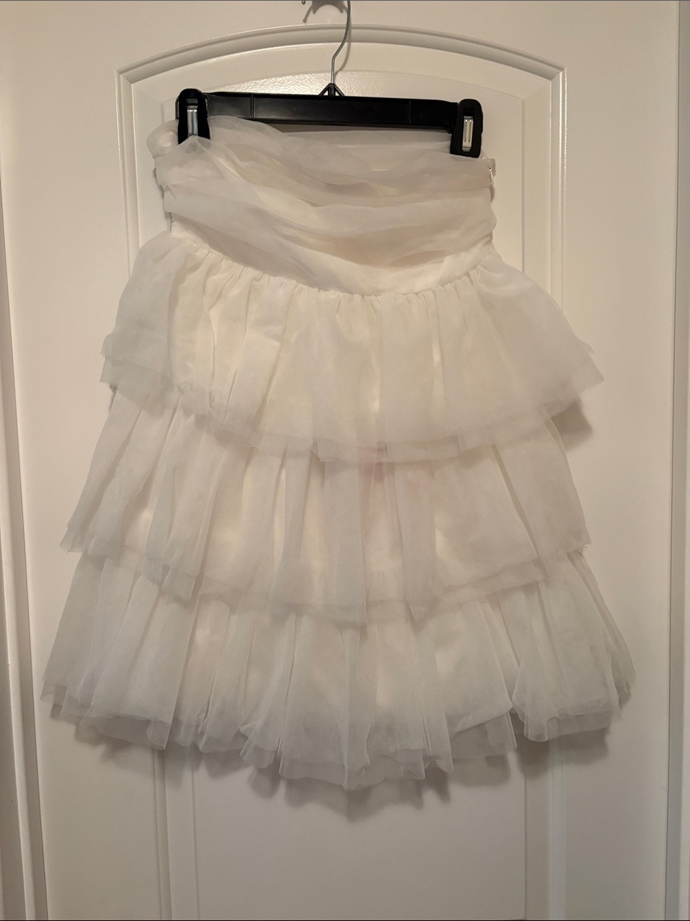 Beginning Boutique Cream Tiered Tulle Girls' Formal Dress